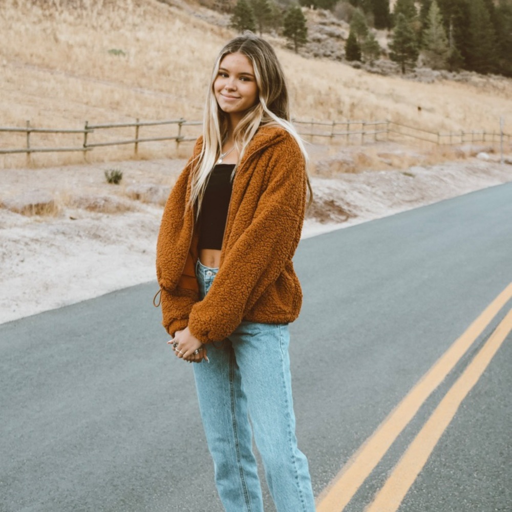 Brand New Ginger Sherpa Jacket